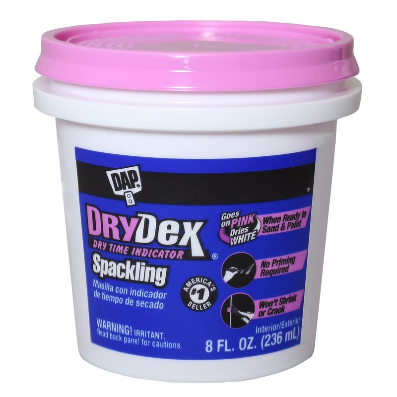 Dap 12328 DryDex Spackling Interior/Exterior, 1/2-Pint - Image 1