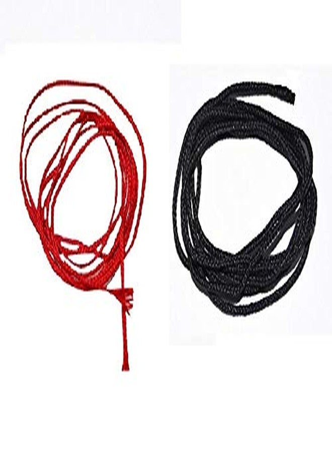SSKR Religious Red and Black Silk Thread Nazar Dhaga , 10 Metres - Image 1