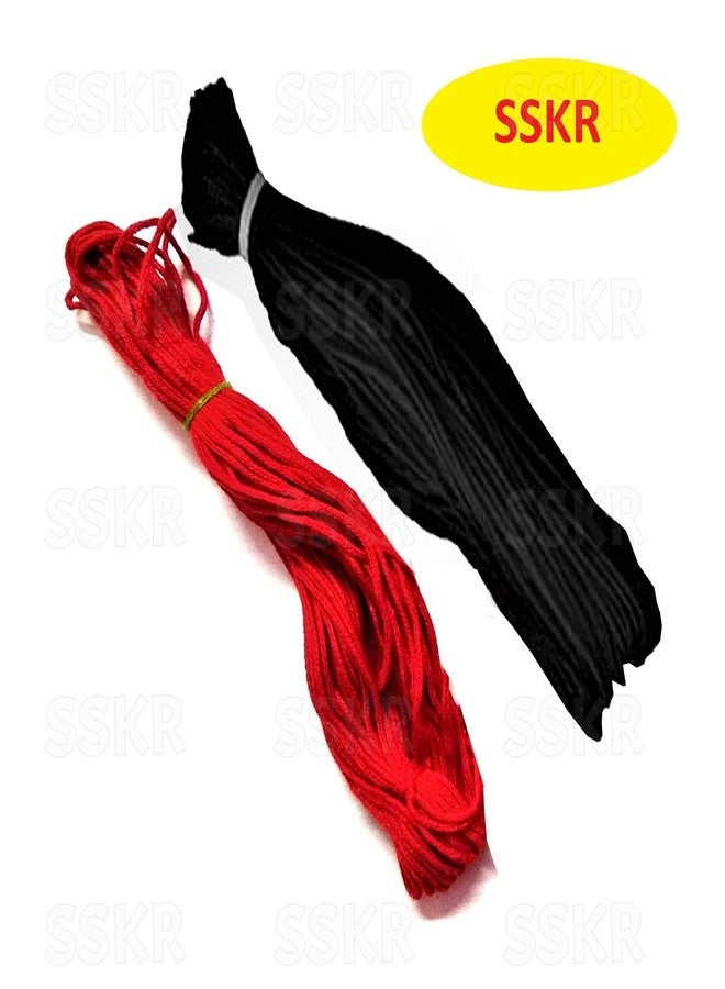 SSKR Religious Red and Black Silk Thread Nazar Dhaga , 10 Metres - Image 5