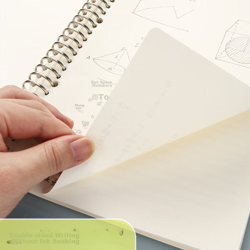 M & G Stationery B5 دفتر ملاحظات لإعادة تعبئة الورق بأوراق فضفاضة ، صفحات فارغة ، 50 ورقة / 26 فتحة ، كتاب واحد MPY9LU64 ، ضروري للامتحانات - Image 5