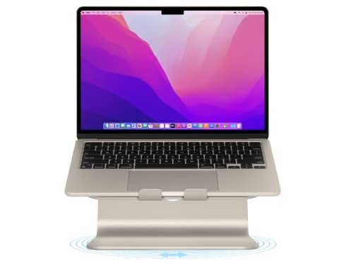 Rain Design mStand360 Laptop Stand with Swivel Base Starlight 10093 - Image 3
