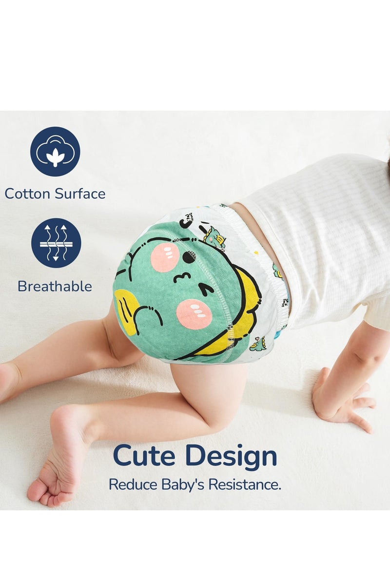 Size 110 Potty Training Underwear Absorbent Toddler Training Pants for Boys and Girls, 100% Cotton Reusable Pee Pants - Image 4