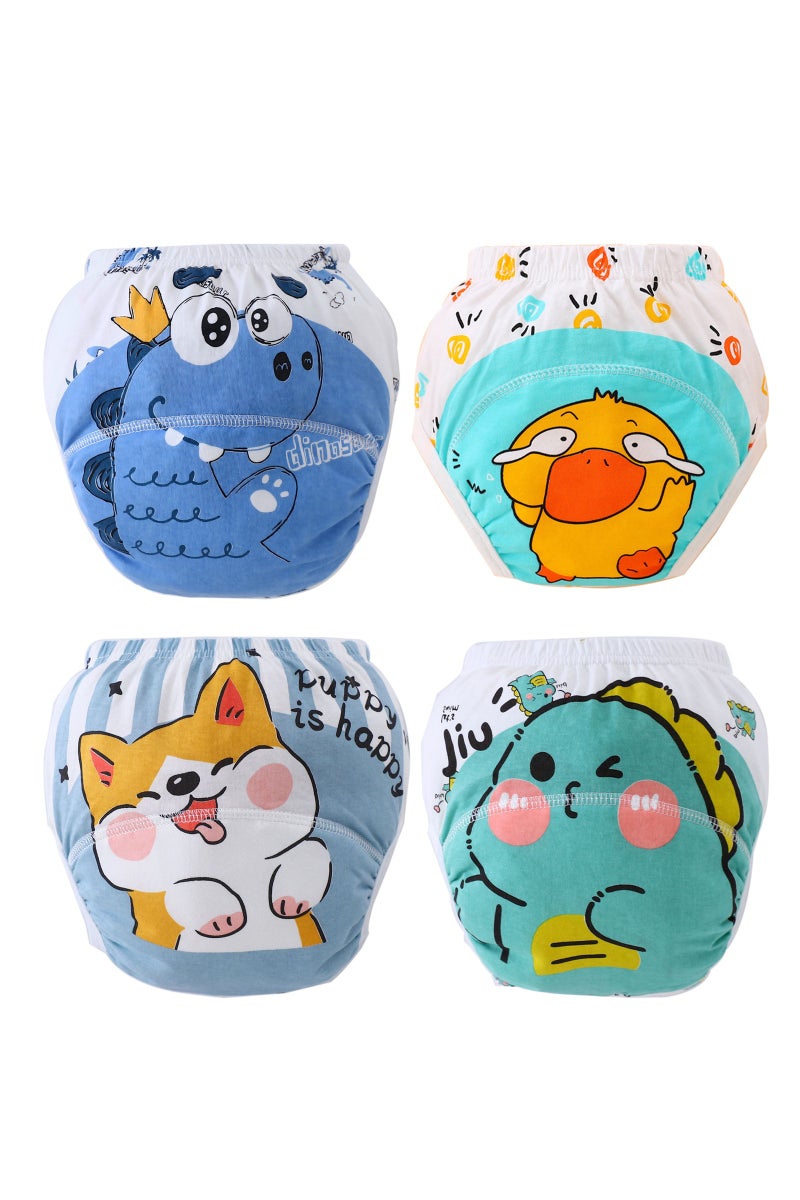 Size 110 Potty Training Underwear Absorbent Toddler Training Pants for Boys and Girls, 100% Cotton Reusable Pee Pants - Image 1