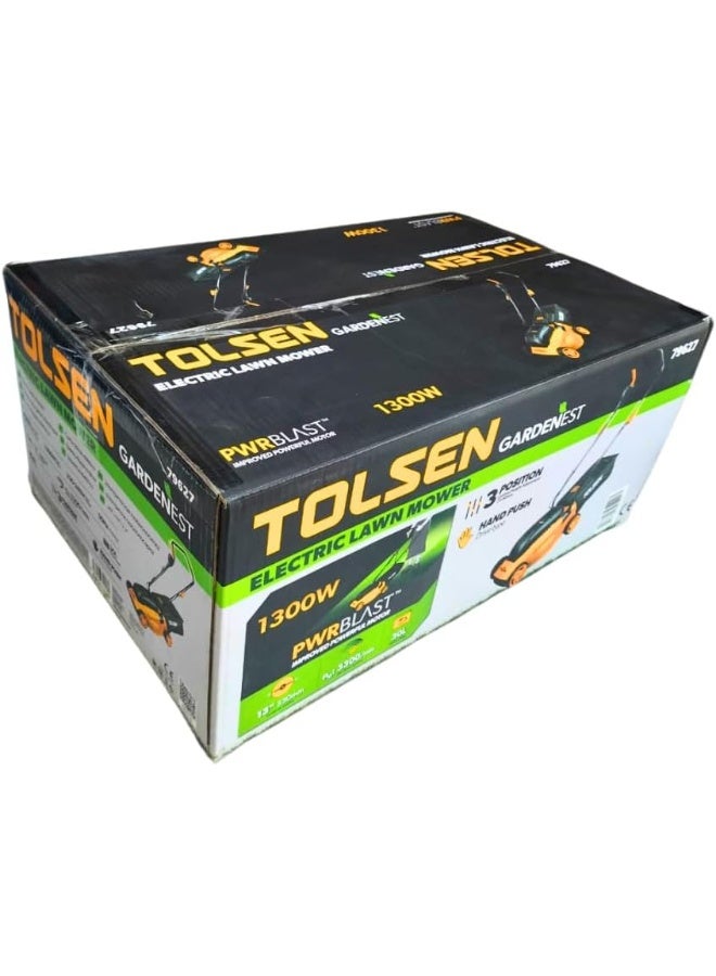 TOLSEN Electric Lawn Mower, Yellow and Black - Image 2