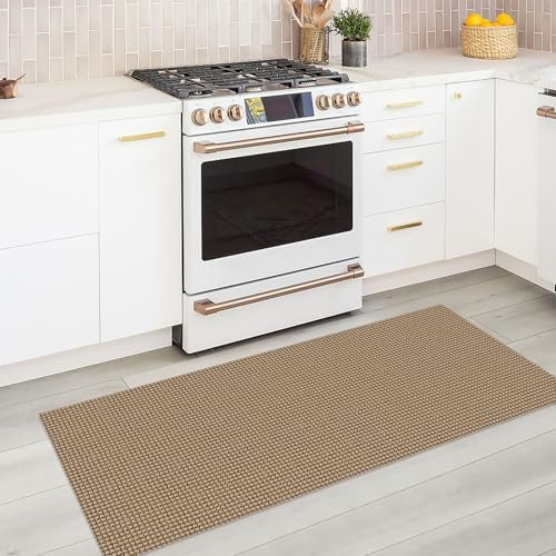 KOZYFLY Boho Runners for Hallways 2x5 ft Washable Kitchen Runner Non Slip Rubber Backed Hall Runners Cotton Entryway Runner Rugs Floor Carpet for Indoor Backdoor Bedroom Kitchen, Tan/Orange/Brown - Image 2