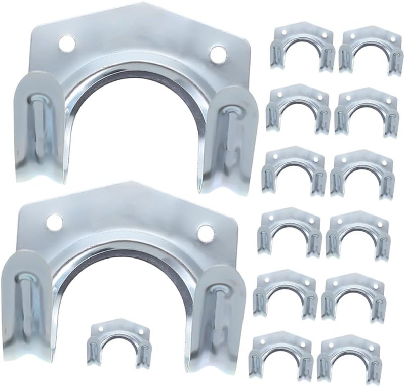 15 قطعة من خطافات الحائط المتينة لأدوات الحدائق منظف تخزين المرآب الداخلي والخارجي - Image 2