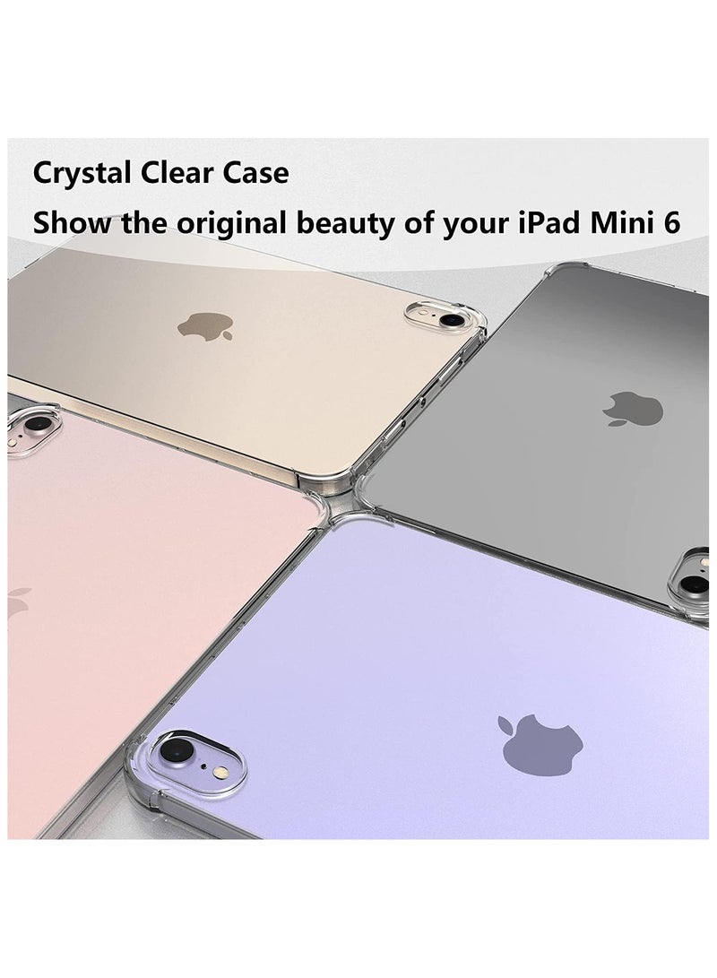 iPad Mini 6 Case 2021 Model, Ultra Slim Transparent Bumper Soft TPU Back Cover For iPad Mini 6 - Clear - Image 5