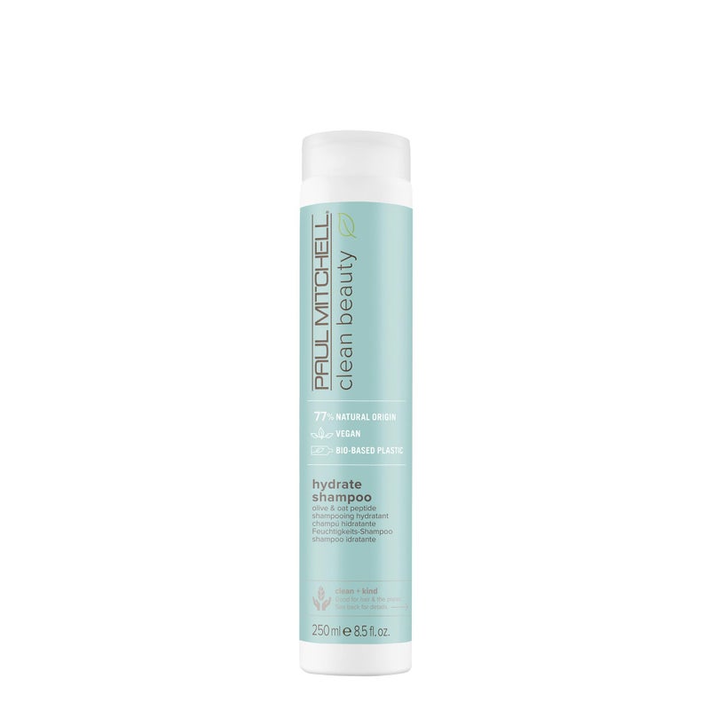 Paul Mitchell Clean Beauty Hydrate Shampoo, Replenishes Hair, Adds Moisture, For Dry Hair, 8.5 fl. oz. - Image 1