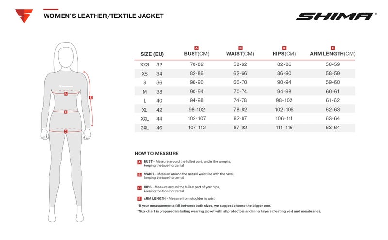 SHIMA جاكيت دراجة نارية شيماء وينشستر 2.0 للنساء - جاكيت جلد كلاسيكي مع واقيات ظهر وكتف وكوع معتمدة من CE، وخياطة مزدوجة معززة (أسود، L) - Image 5