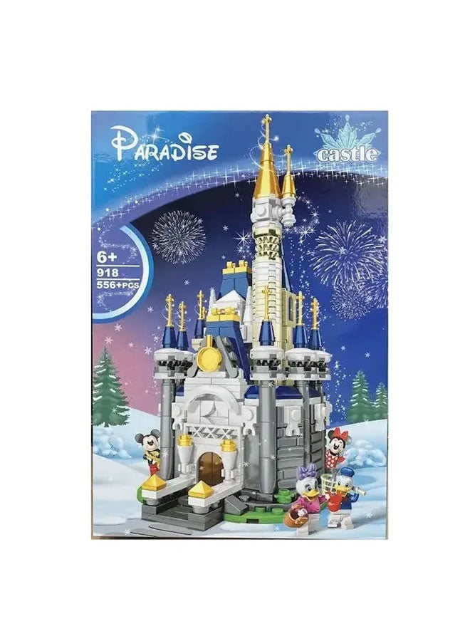 JSAITOYS Paradise Princess Castle Building Blocks Set, 556+PCS Fairy Tale Castle Bricks with Cartoon Minifigures, Girls Gift Toy - Image 2