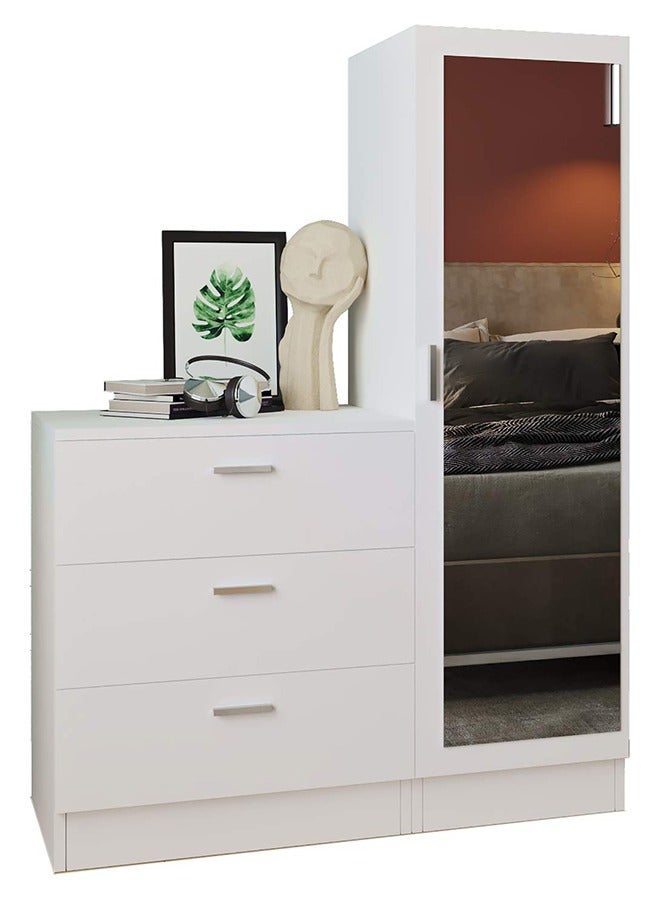 Home Canvas Home Canvas Nancy Dresser with mirror White - Image 2