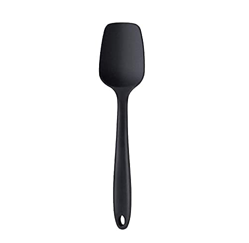 Femora Premium Virgin Silicone Big Spatula with Grip Handle, Black - Image 4
