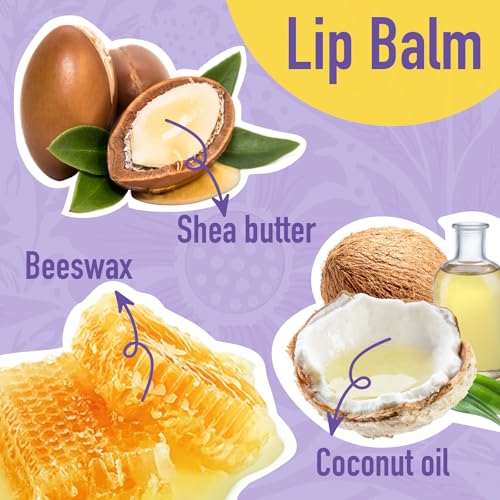 AZEN 12 Pack Lip Balm, Natural Lip Balm Bulk, Lip Care Product, Moisturizing Lip Balms for dry cracked lips - 12 Flavors - Image 5