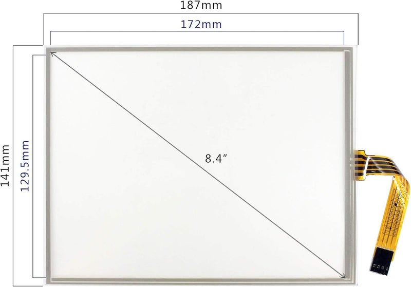 VSDISPLAY 8.4" 4 Wire resistive Touch Panel with USB Controller for 8.4 inch 800x600 LCD Panel - Image 2