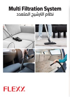 Flexy Vacuum Cleaner – 2200W, 18L Iron Tank, High-Power Motor, Blower Function, Multi-Filtration, 360° Rotary Wheels, Dust Full Indicator, Airflow Control, 2-Year Warranty.  - Image 3