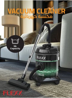 Flexy Vacuum Cleaner – 2200W, 18L Iron Tank, High-Power Motor, Blower Function, Multi-Filtration, 360° Rotary Wheels, Dust Full Indicator, Airflow Control, 2-Year Warranty.  - Image 2