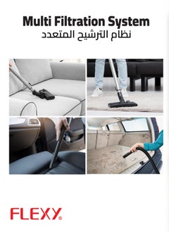 Flexy Vacuum Cleaner – 2200W, 18L Iron Tank, High-Power Motor, Blower Function, Multi-Filtration, 360° Rotary Wheels, Dust Full Indicator, Airflow Control, 2-Year Warranty.  - Image 5