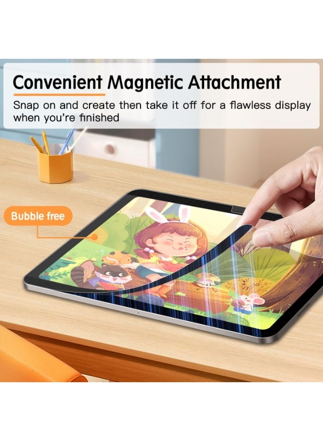 Paper-Feel Magnetic Screen Protector for iPad Pro 11 Inch (M5/M4) 2025/2024&iPad Air 11 Inch M4/M3/M2 (8th/7th/6th Gen, 2026/2025/2024), Write and Draw Like on Paper, Detachable and Reusable, Compatible with Tempered Film, Matte Finish - Image 3
