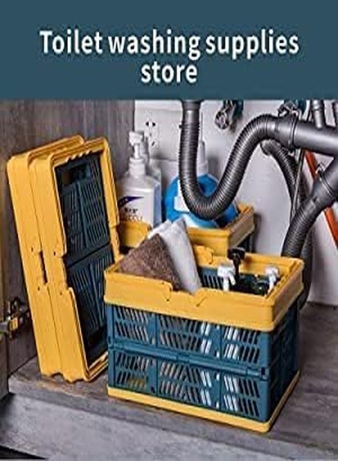 Baktas Kitchen Vegetable Basket/Foldable Indoor Outdoor Grocery Shopping Crate with Handle/Multipurpose Portable Storage Organizer Basket(Multicolor) - Image 3