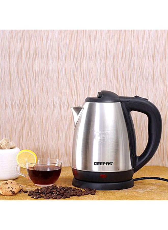 GEEPAS Stainless Steel Electric Kettle 1.8 L 1500 W GK5454 Silver/Black - Image 3