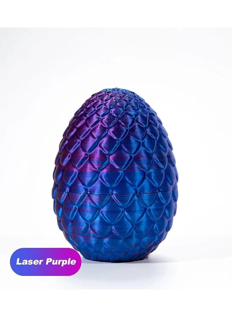 3D Printed Dragon Egg Toy with Articulated Crystal Dragon Inside – Fidget Desk Toy & Home Decor for Boys, Kids & Collectors - Image 4