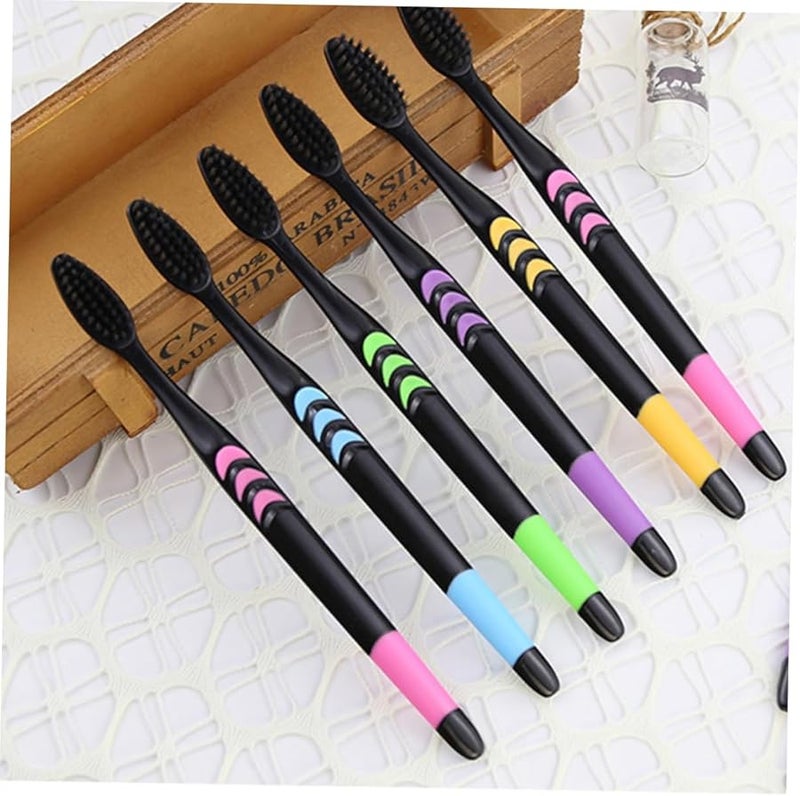 10Pcs Soft Bristle Toothbrushes With Slip Handle For Oral Care Random Colors - Image 5