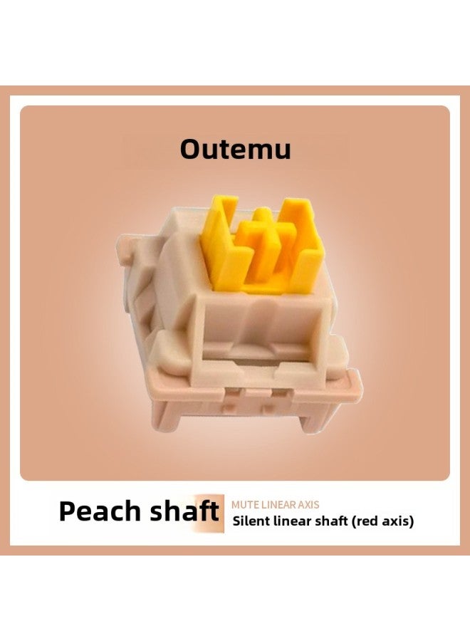 OUTEMU/High Special Axis Mechanical Keyboard Axis Switch Green Axis Black Axis Tea Red Mute Axis Guest Hot Plug-Color:Gaote Peach Shaft (linear Silent Shaft) - Image 1