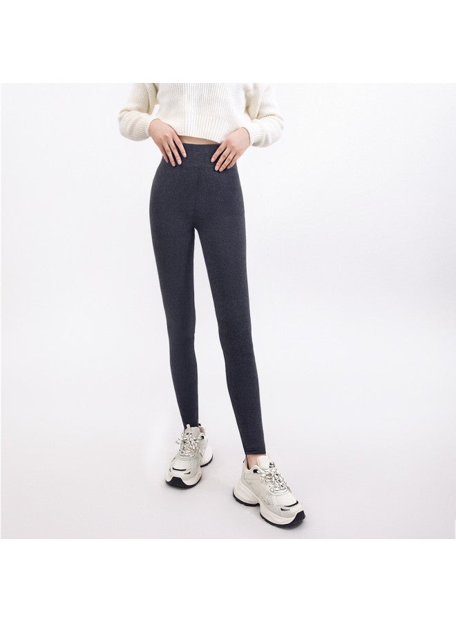 pincai High-Waist Thickened Fleece Leggings, Versatile And Basic For Autumn And Winter, Warm, Stretchy, Comfortable, And Suitable For Outerwear - Image 4