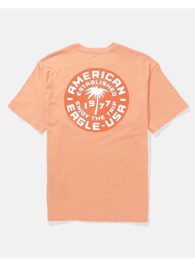 امريكان ايجل Logo Detail Crew Neck T-Shirt  - Image 4
