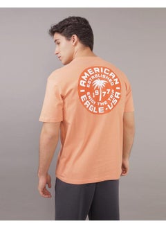 American Eagle Logo Detail Crew Neck T-Shirt  - Image 2