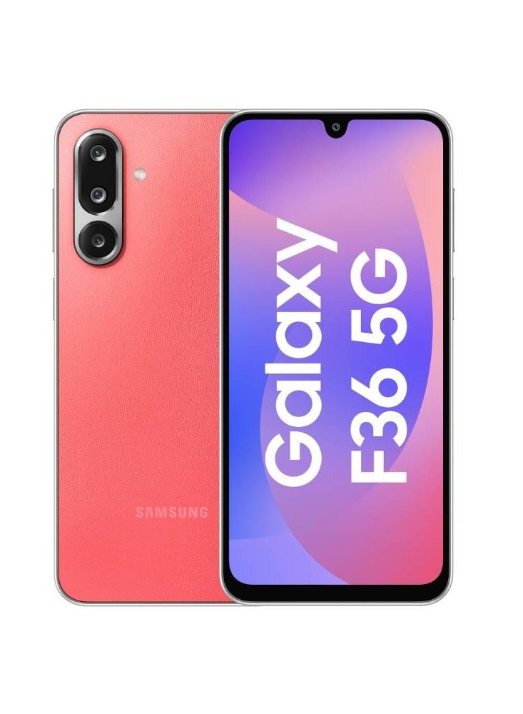 Samsung Galaxy F36 5G Smartphone (Red, 6GB RAM, 128GB Storage) | 50MP OIS Camera | Circle to Search | Slim 7.7mm