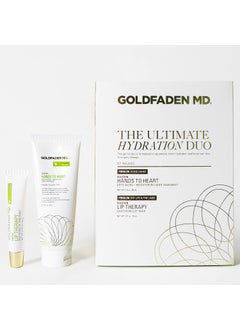 GOLDFADEN MD Ultimate Hydration Duo Hands to Heart Moisturizing AntiAging Hand Cream 3oz and Lip Therapy Restoring Lip Balm 5oz