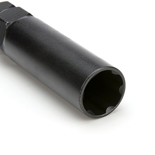 Steelman Pro 6-Spline 45/64-Inch Socket-Style Locking Lug Nut Key, Removes Spline-Style Aftermarket Lug Nuts, Durable, Thin-Walled - Image 2