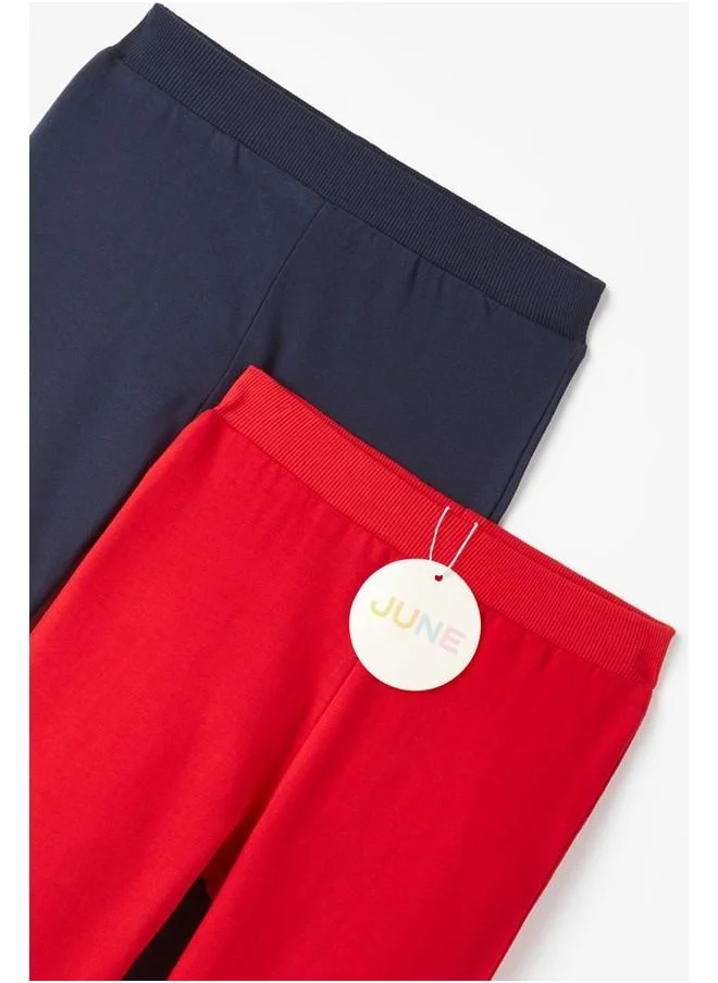 JUNE June Baby Boy 2-Pack Sweatpant Navy - Red