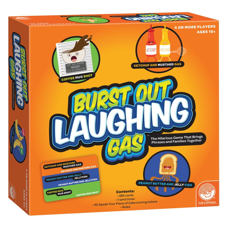 MindWare Burst Out Laughing Gas Family Game Night Favorite - Card Games for Teens & Adults - Image 1