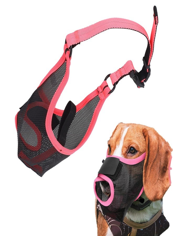 VINGVO Dogs Mouth Cover Mask for Large Medium Dogs, Soft Mesh Dog Muzzle Cover Mask for Biting, Chewing and Scavenging, Breathable for Medium Dog for Aggressive Pets Training (Black M) - Image 1