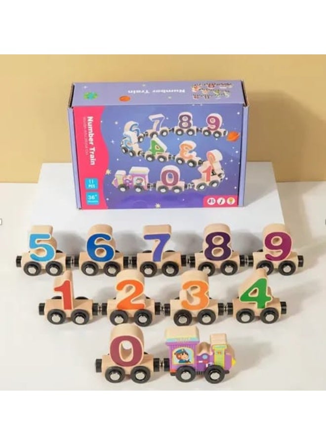 Wooden Number Train | Number Train Toy | Magnetic Number Train | Wooden Train Toy for Kids | Educational Number Train | Number Learning Toy | Counting Learning Toy | Numbers Toy for Kids | Number Train 0-9 | Wooden Number & Letter Train | Montessori Number Toy | Wooden Educational Toy | Skill Development Toy | Brain Development Toy | Math Learning Toy | Counting Toy for Kids | Magnetic Numbers Toy | Wooden Magnetic Train | Train Building Toy | Number Assembly Toy | Educational Train Toy | Number Engine Train | Preschool Learning Toy | Learning Toy for 3+ Years | Fine Motor Skills Toy | Hand-Eye Coordination Toy | Educational Brain Toy | Safe Wooden Toy | Wooden Learning Toy | Colorful Wooden Train | Train Toy for Boys & Girls | English Number Learning Toy | 3D Number Toy | Early Learning Toy | Wooden Counting Train | Magnetic Number Train for Kids | Educational Toy for Kids Ages 3+ - Image 1