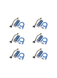 Generic Ver009S Gold Version GPU Riser Cards Kit, Pack of 6  - Image 1