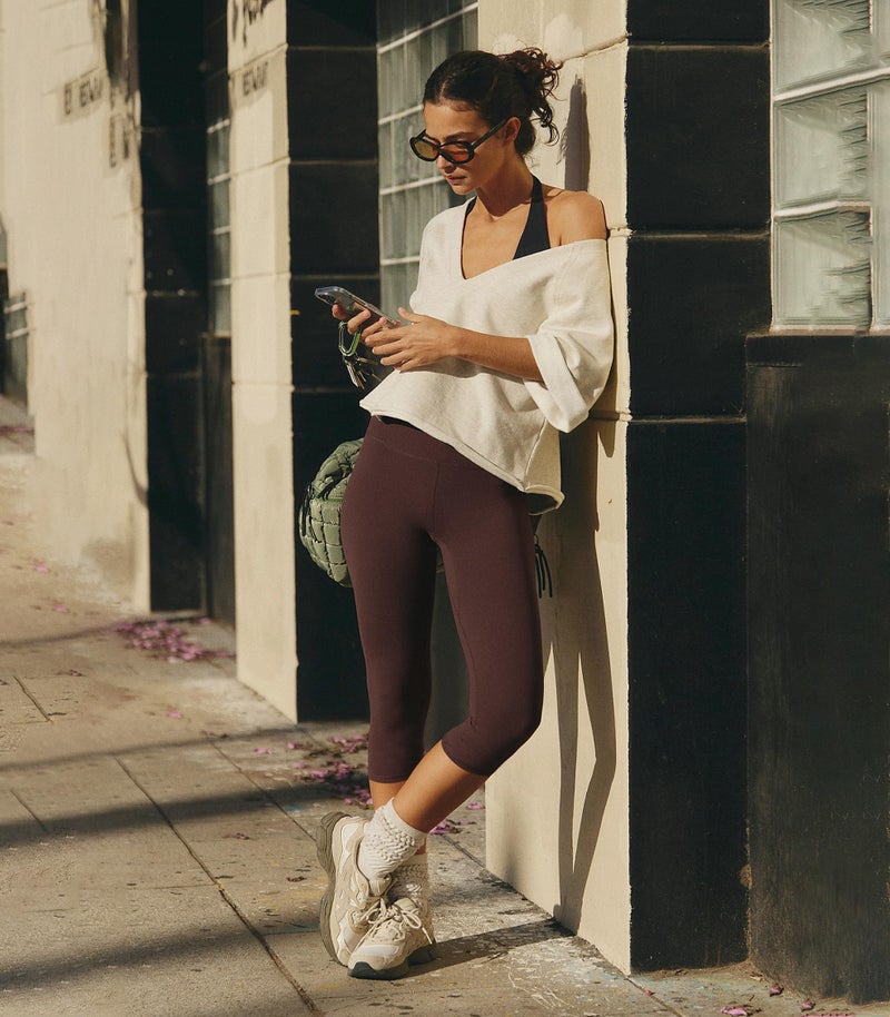 VALANDY Creamlush 4 Pack Capri Leggings for Women-High Waisted Stretchy Soft Yoga Lounge Pants(S-3XL) - Image 3