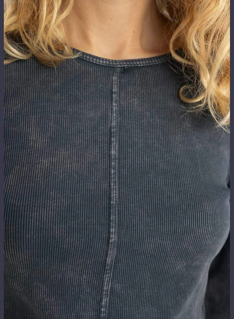DeFacto Woman Knitted Long Sleeve T-Shirt