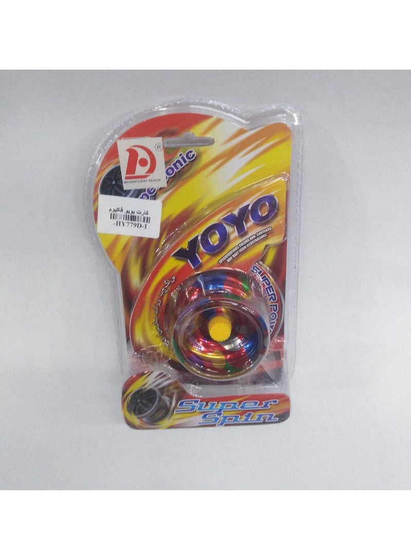 High-quality metal yoyo with bright design and high speed adds more fun for children - Mix Colors - Image 1