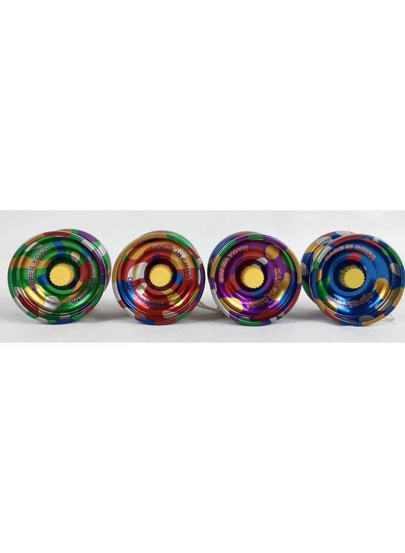 High-quality metal yoyo with bright design and high speed adds more fun for children - Mix Colors - Image 2