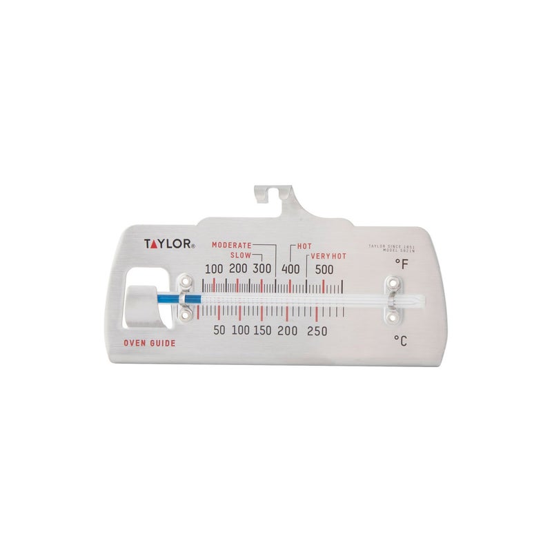 Taylor Kitchen Cooking Oven Thermometer with Oven Guide Stainless Steel