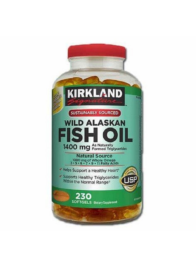 Kirkland Kirkland Signature Wild Alaskan Fish Oil Softgels, 230 Count 