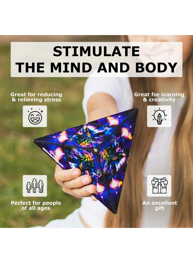 شاشيبو صندوق SHASHIBO Jumbie لتغيير الأشكال - مكعب مغناطيسي STEM يتحول إلى أكثر من 70 شكلًا، حمل تطبيق Fun in Motion Toys للجوال (The Chameleon) - Image 3