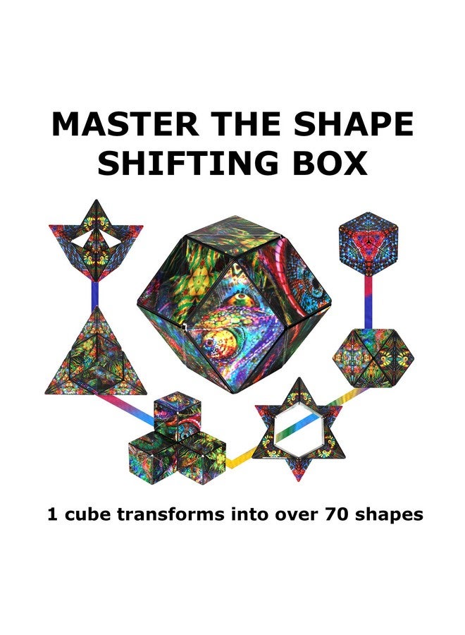شاشيبو صندوق SHASHIBO Jumbie لتغيير الأشكال - مكعب مغناطيسي STEM يتحول إلى أكثر من 70 شكلًا، حمل تطبيق Fun in Motion Toys للجوال (The Chameleon) - Image 4