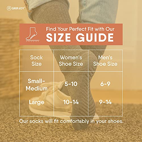 Gripjoy Hospital Socks with Grips for Women & Men, Non-Slip, Safety & Stability, Recovery, Support & Balance - 3 Pairs - Image 5