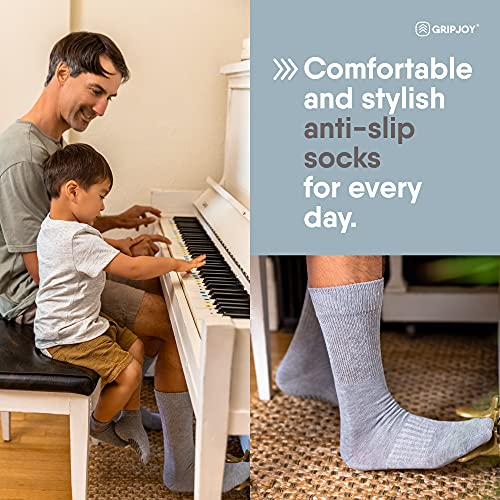 Gripjoy Hospital Socks with Grips for Women & Men, Non-Slip, Safety & Stability, Recovery, Support & Balance - 3 Pairs - Image 3