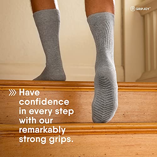 Gripjoy Hospital Socks with Grips for Women & Men, Non-Slip, Safety & Stability, Recovery, Support & Balance - 3 Pairs - Image 2