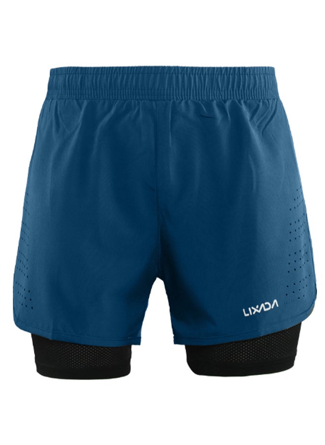 Generic 2-In-1 Breathable Running Shorts L  - Image 1